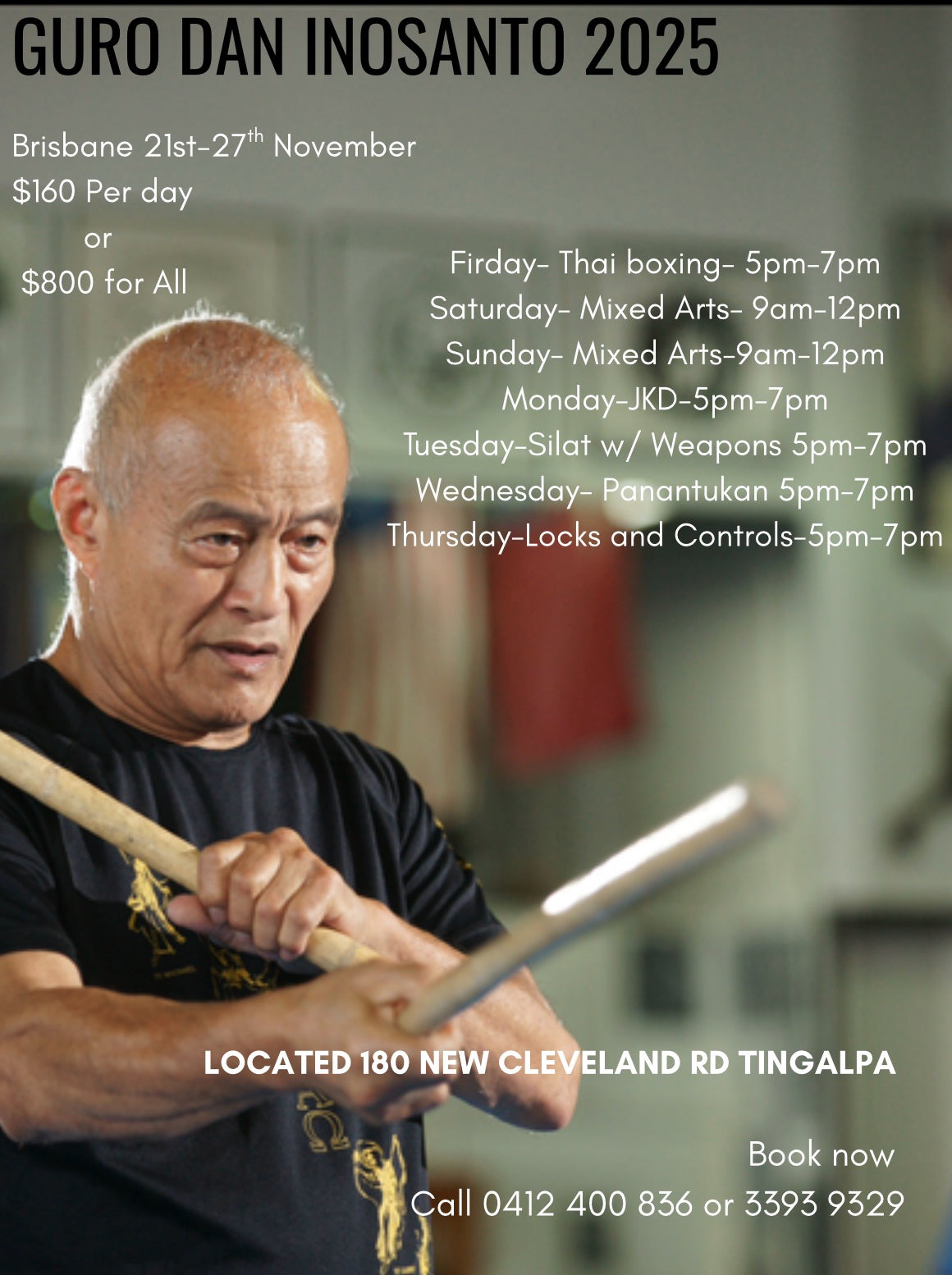 Guro Dan Inosanto Seminar November 2025